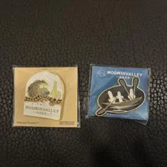 ムーミン谷　ノベルティピンバッジ　ご先祖様/ニョロニョロセット