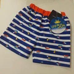 ★新品タグ付き★　男児　水着　UPF50+ ボート柄 　サイズ100