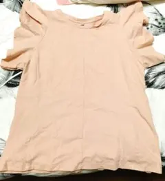 m*n様 『ユニクロ』フリル袖トップス　 XLサイズ　#未使用に近い　#ピンク