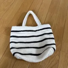 ボーダー柄 ミニトートバッグのサムネイル