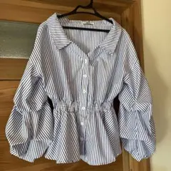 お値下げします！ブラウス　ストライプ　サイズS〜M
