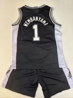サイズLスパーズ　ウェンバンヤマ　子供バスケユニフォーム