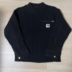sacai Carhartt WIP ニット プルオーバー デトロイト 黒 2