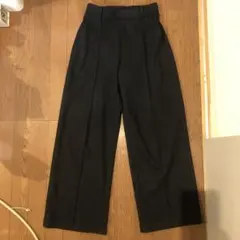 【UNIQLO】ブラッシュドジャージーワイドパンツ Sサイズ 股下74cm