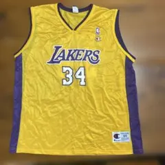 激レアChampion Lakers O'NEAL 34 リバーシ - メルカリ