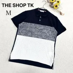 【THE SHOP TK】メンズ 半袖 ポロシャツ トップス カジュアル Mのサムネイル