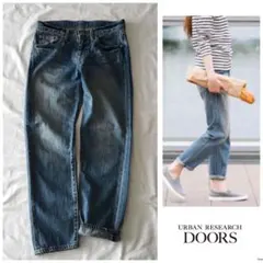 ◎アーバンリサーチ【洗える】ヴィンテージ ウォッシュ加工 9分丈 デニム