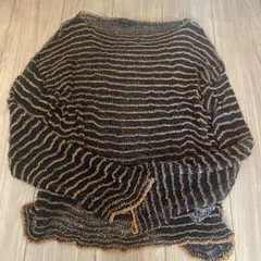 【新品未使用】透け感ニット長袖トップス