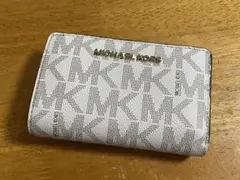 MICHAEL KORS 二つ折り財布 ホワイト/ベージュ
