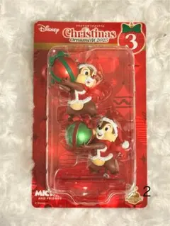 【箱無し】2025ディズニー Happyくじ クリスマスオーナメント　チデ②