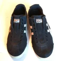 オニツカタイガーブラック27.5cm MEXICO 66SLIP-ON