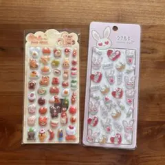 うさもち ぷくぷくキャンディーシール きゅん～ポップシール ぷくぷく 2シート