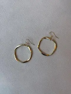 ＊ フープ　ねじれ ＊ サージカルステンレス　ピアス　ハンドメイド