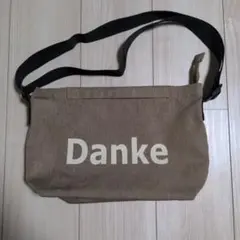Danke ロゴ ショルダーバッグ ブラウン