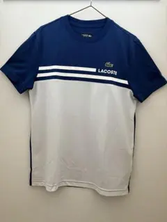 LACOSTE スポーツ テニスTシャツ ネイビー/ホワイト US S