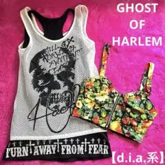 セット売り GHOST OF HARLEM スカルタンクトップ 【平成ギャル】