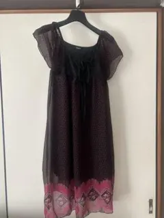 シック　オシャレ　ロングチュニック　ワンピース　L トーストコーポレーション