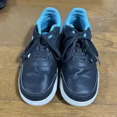 adidas 黒 青 スニーカー 21.5㎝