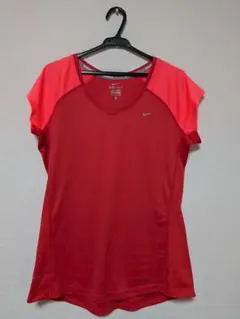 【美品】Nike Dri-FIT 赤色 Lサイズ 陸上用シャツ