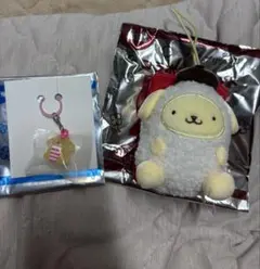 スシロー ポムポムプリン コラボミニチャームえび&マスコット まぐろセット