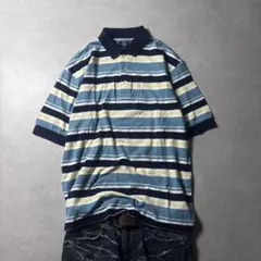 00s OLD NIKE striped polo shirt c-boyのサムネイル