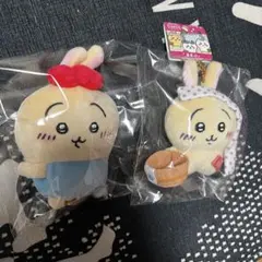 ちいかわ✕サンリオキャラクターズ 持ちますマスコット うさぎ ハローキティ