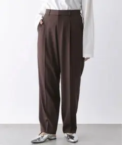 【9/30まで】モテルテーパードパンツ Sサイズ ブラウン
