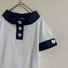 ナラカミーチェカットソー　女優襟　ビッグボタン　ITALY