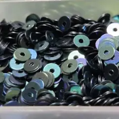 青緑 スパンコール 3mm 約2300枚