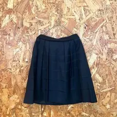 ROPE ロペ 膝丈スカート フレア オフィス フォーマル ネイビー レディース