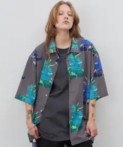 AIVER　鬼S/Sシャツ　アイバー　和柄　悪鬼　Lサイズのサムネイル