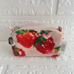 未使用 フェイラー FEILER ストロベリーフィールド ミニポーチ いちご