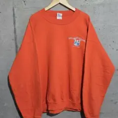 【US古着】GILDAN スウェット L オレンジ フロリダ 観光地ロゴ レトロ