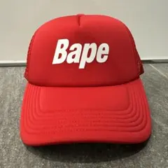A BATHING APE Bape メッシュキャップ 赤のサムネイル