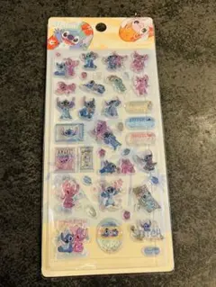 スティッチ　立体シール　公式ライセンス品　ディズニー