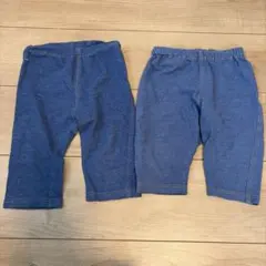 デニム風　ストレッチレギンスパンツ