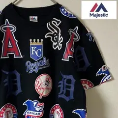 Majestic（マジェスティック）MLBチームマルチロゴTシャツ/M/ブラックのサムネイル