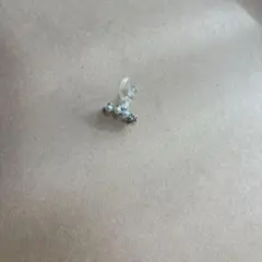 パール調 イヤーカフ シルバーカラー