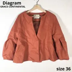 Diagram ダイアグラム グレースコンチネンタル ジャケット コート 36のサムネイル