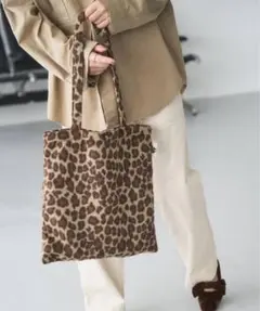 特別値引き❣️LETALONルタロン　ヒョウ柄　レオパードトート