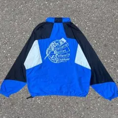 90s NIKE XL 両面プリント フード付き y2k トラックジャケット