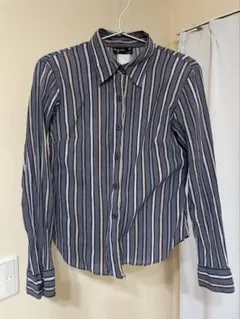 agnès b. ストライプ長袖シャツ