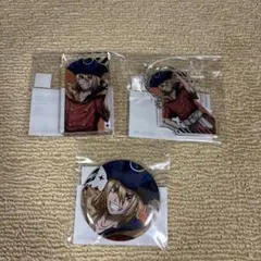 まるくじ Dr. STONE 七海龍水アクリルブロック　キーホルダー缶バッジ