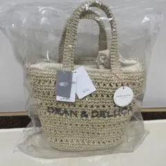 DEAN & DELUCA BEAMS クロッシェバスケットバッグS ナチュラル