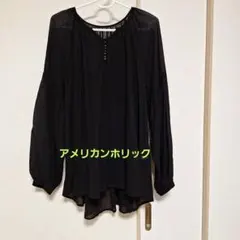 AMERICAN HOLIC ブラック チュニックのサムネイル