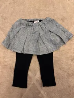 【美品】チェック柄スカートレギンス