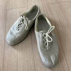 pedala ペダラ レザー スニーカー グレー　24cm 4Eのサムネイル