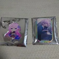 プロセカ　巡音ルカ　アクリルキーホルダー　缶バッチ