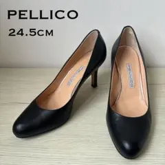 PELLICO ペリーコ フラットパンプス ブラック エナメル 23.5cm - メルカリ