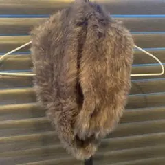 23区チャコールグレーファー ストール